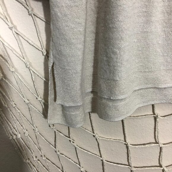 J. JILL Natural Linen Knit Scoop Neck 3/4 Sleeve - Picture 4 of 10